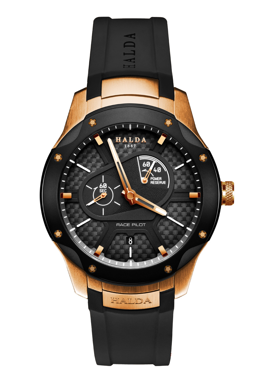 Halda RACE PILOT GOLD | DLC BEZEL