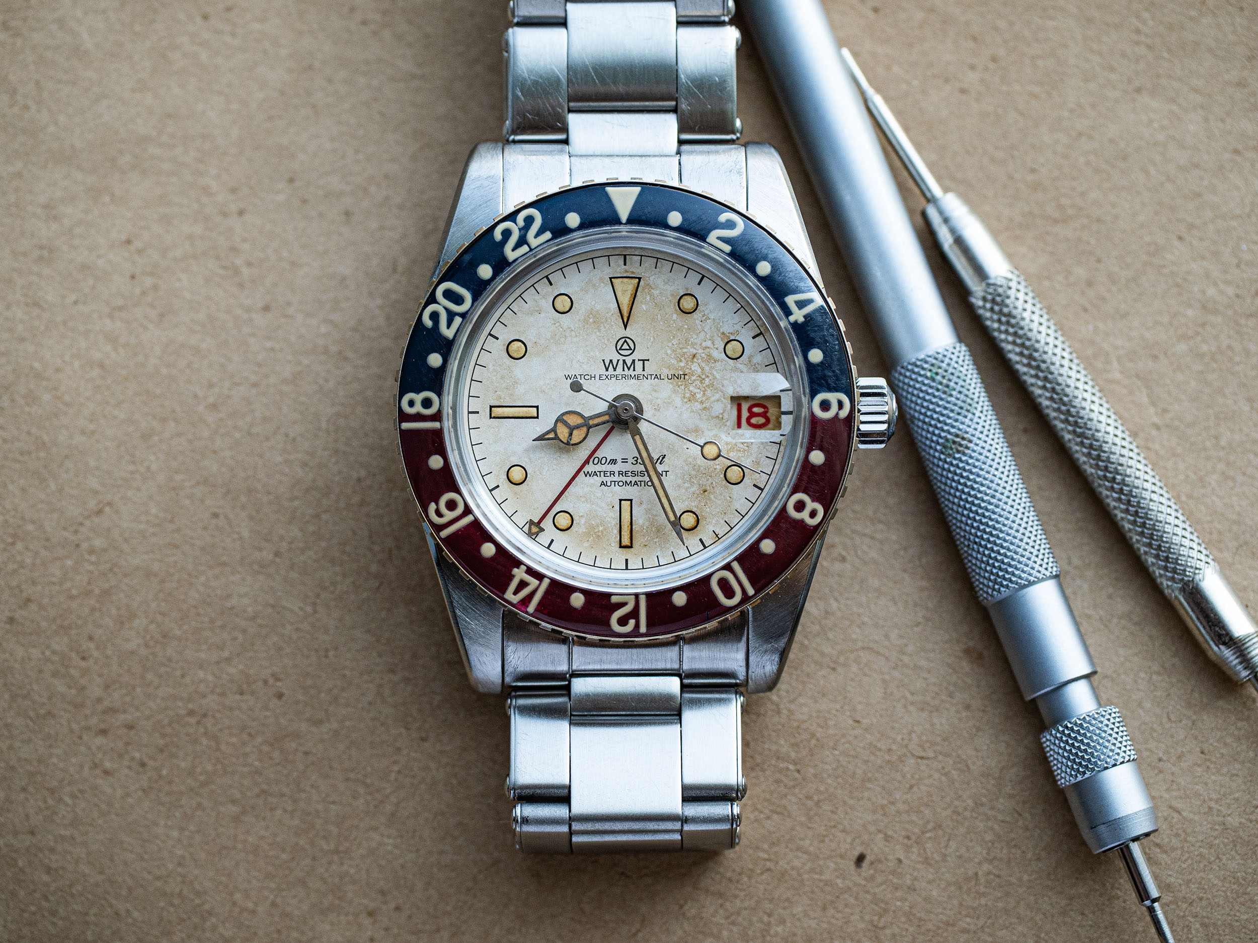 WMT Watches Panton MKII – White Dial / Heavy Aged