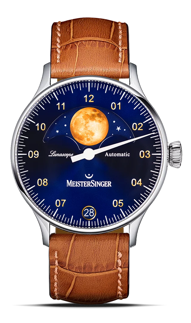 MeisterSinger Lunascope – Sonnenschliff Blau mit Gold