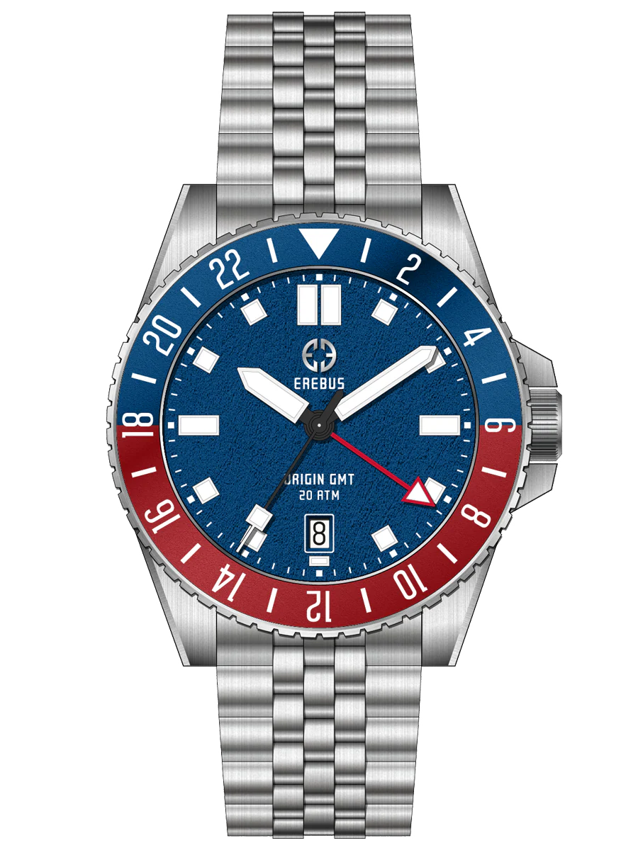 Erebus Watches ORIGIN GMT Premium Blue