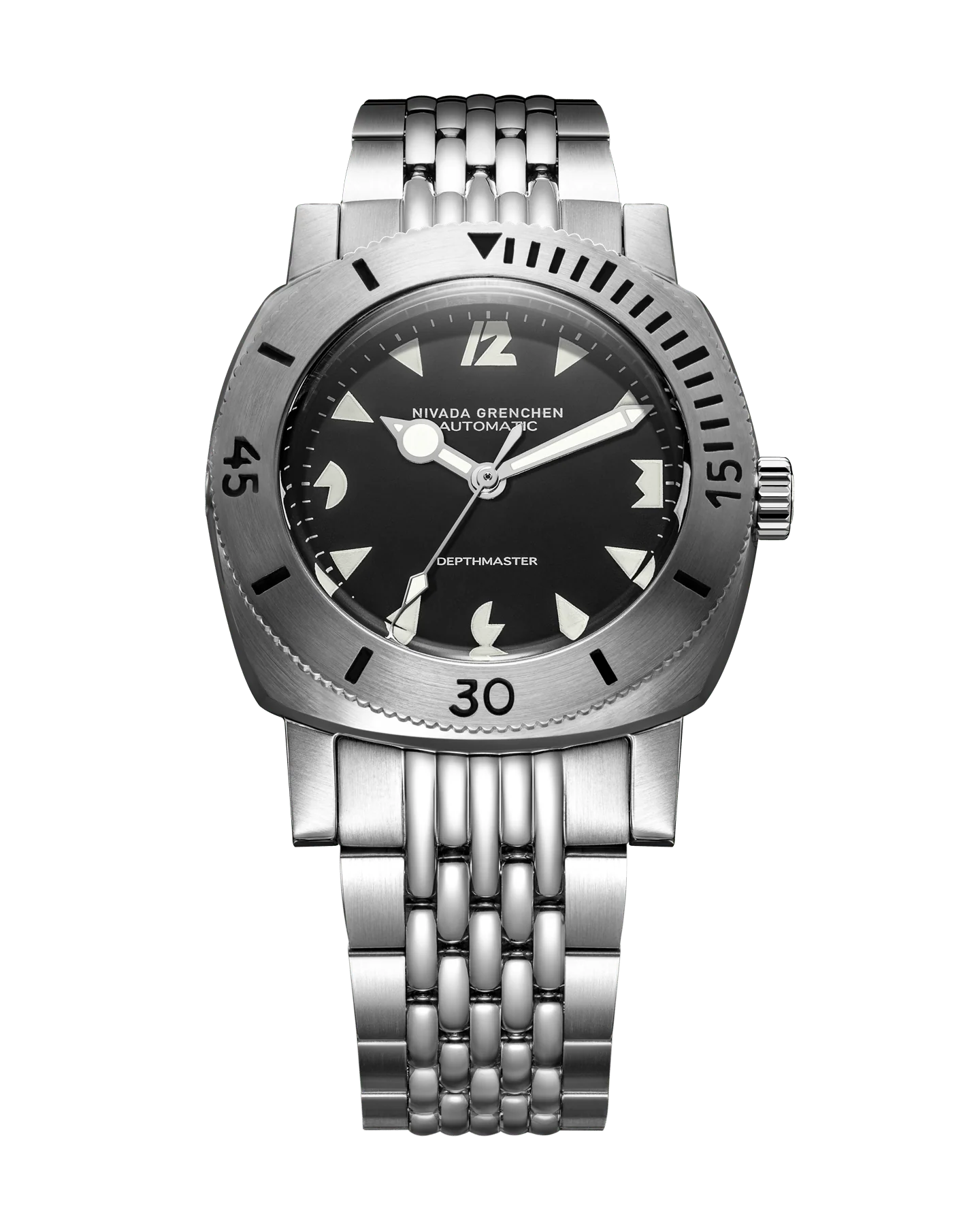 Nivada Grenchen WHITE ART DECO DEPTHMASTER