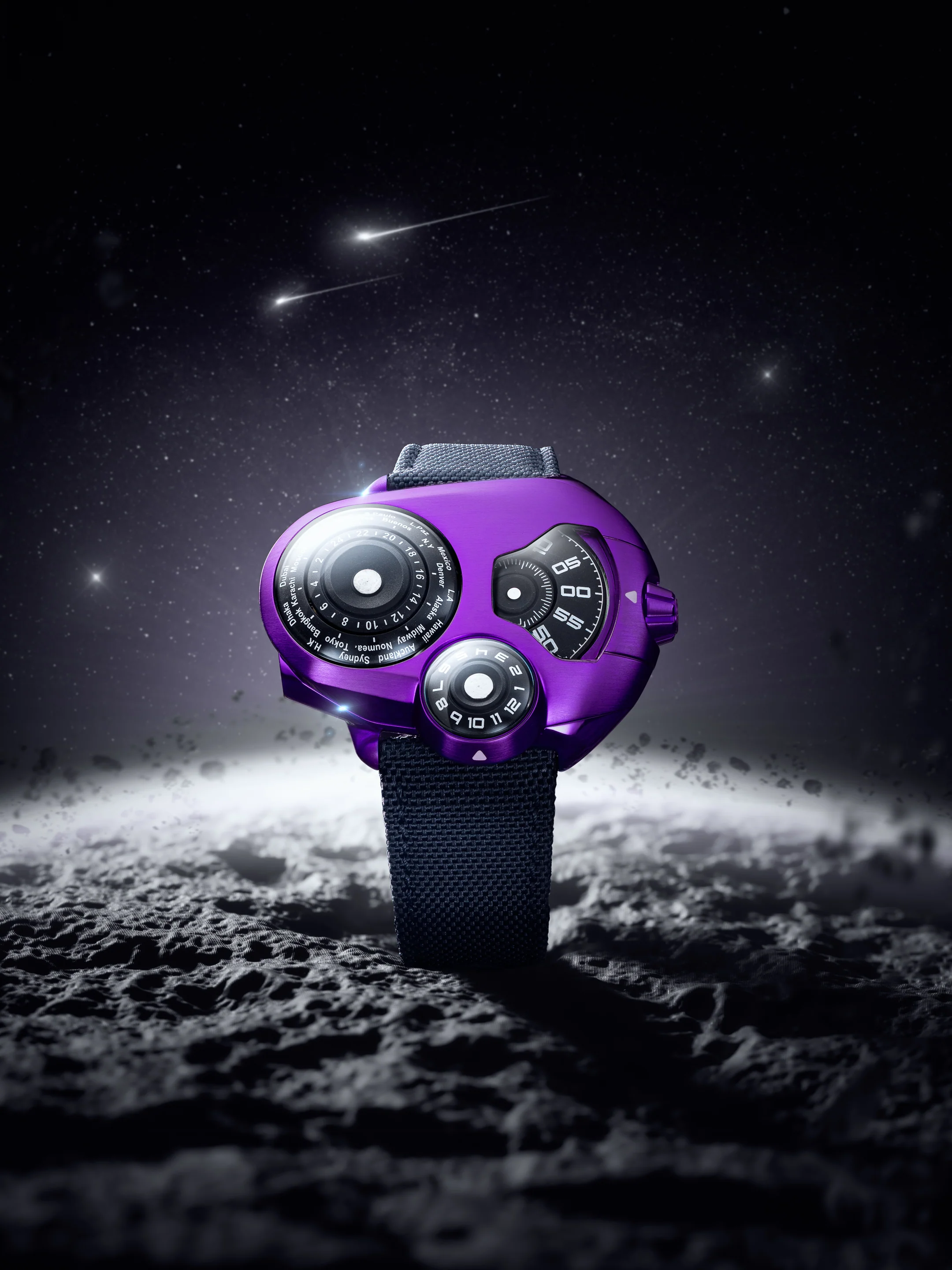SpaceOne WORLDTIMER PURPLE