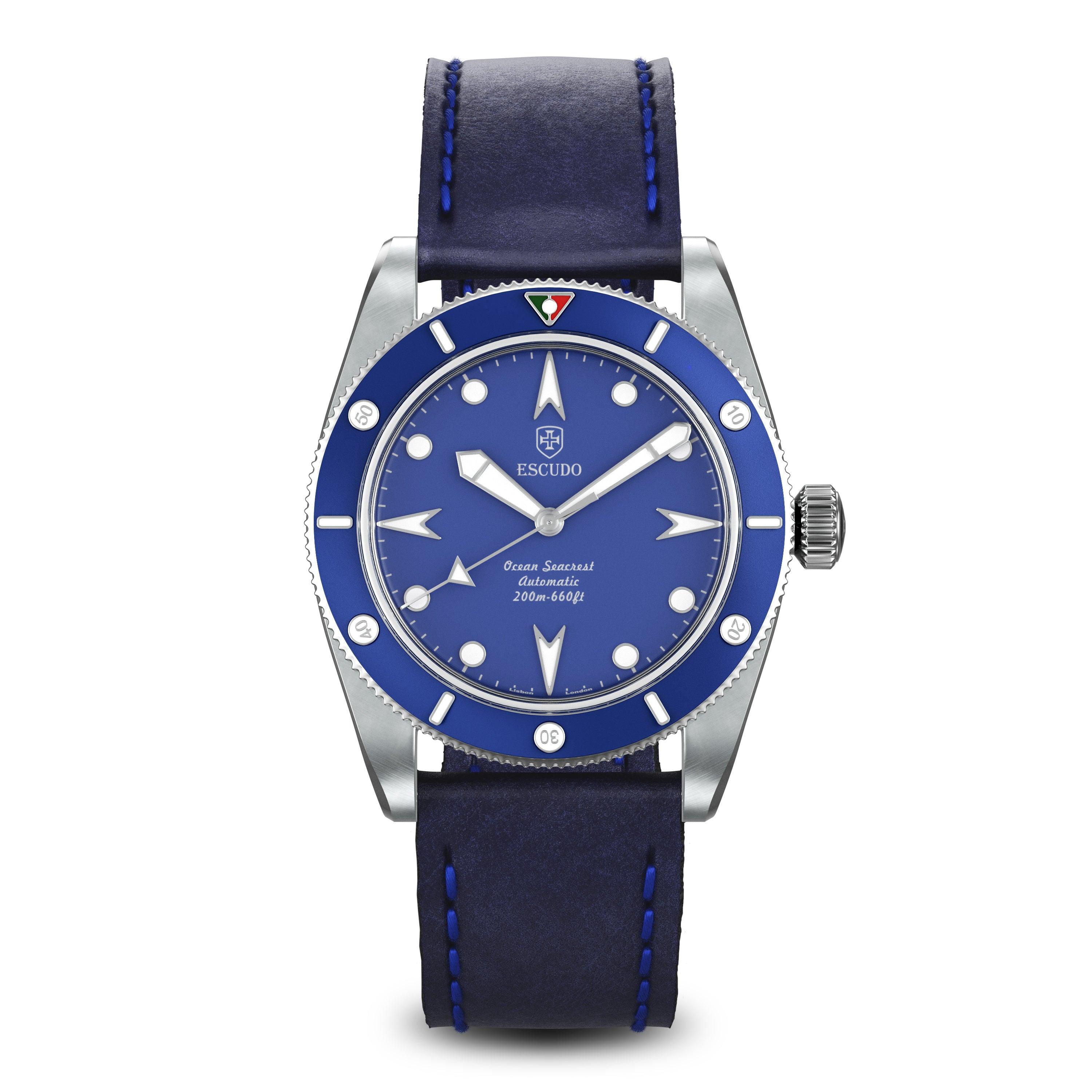 Escudo Watches Azul - Leather - 39mm