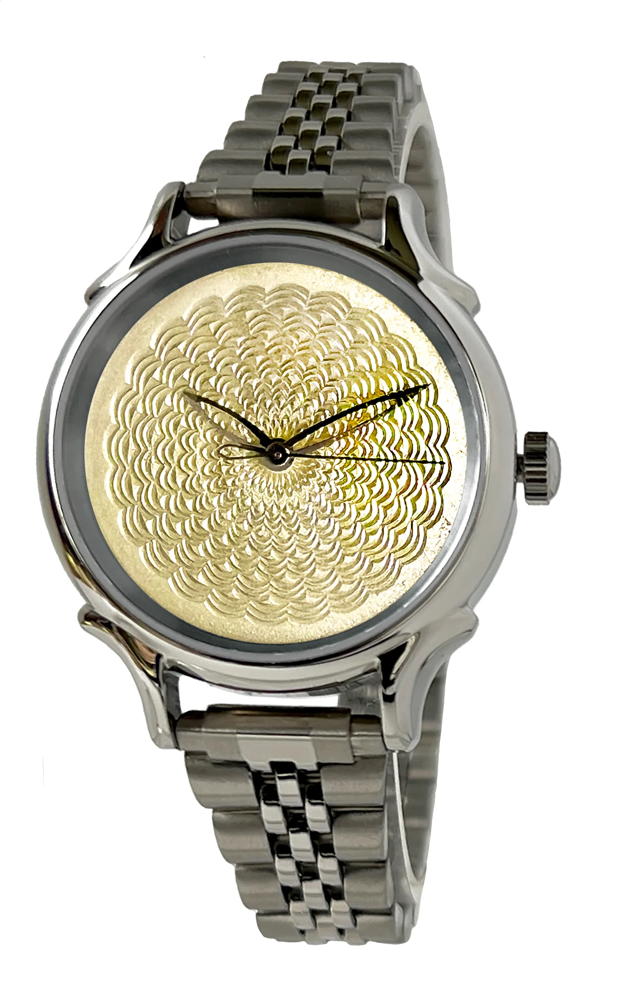 Celeste Watch Company Hand Turned Enamel Guilloché - Honey Glow by Rebecca Montgomery - 32mm Quartz