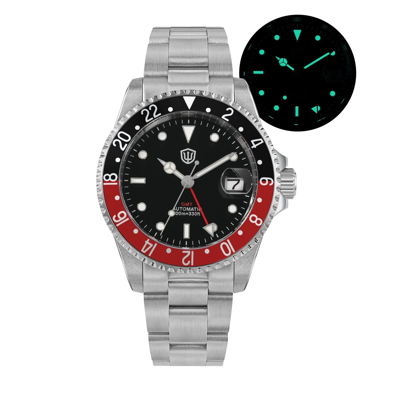 Thorn Watchdives WD0014 Aluminum Bezel Vintage NH34 GMT Watch
