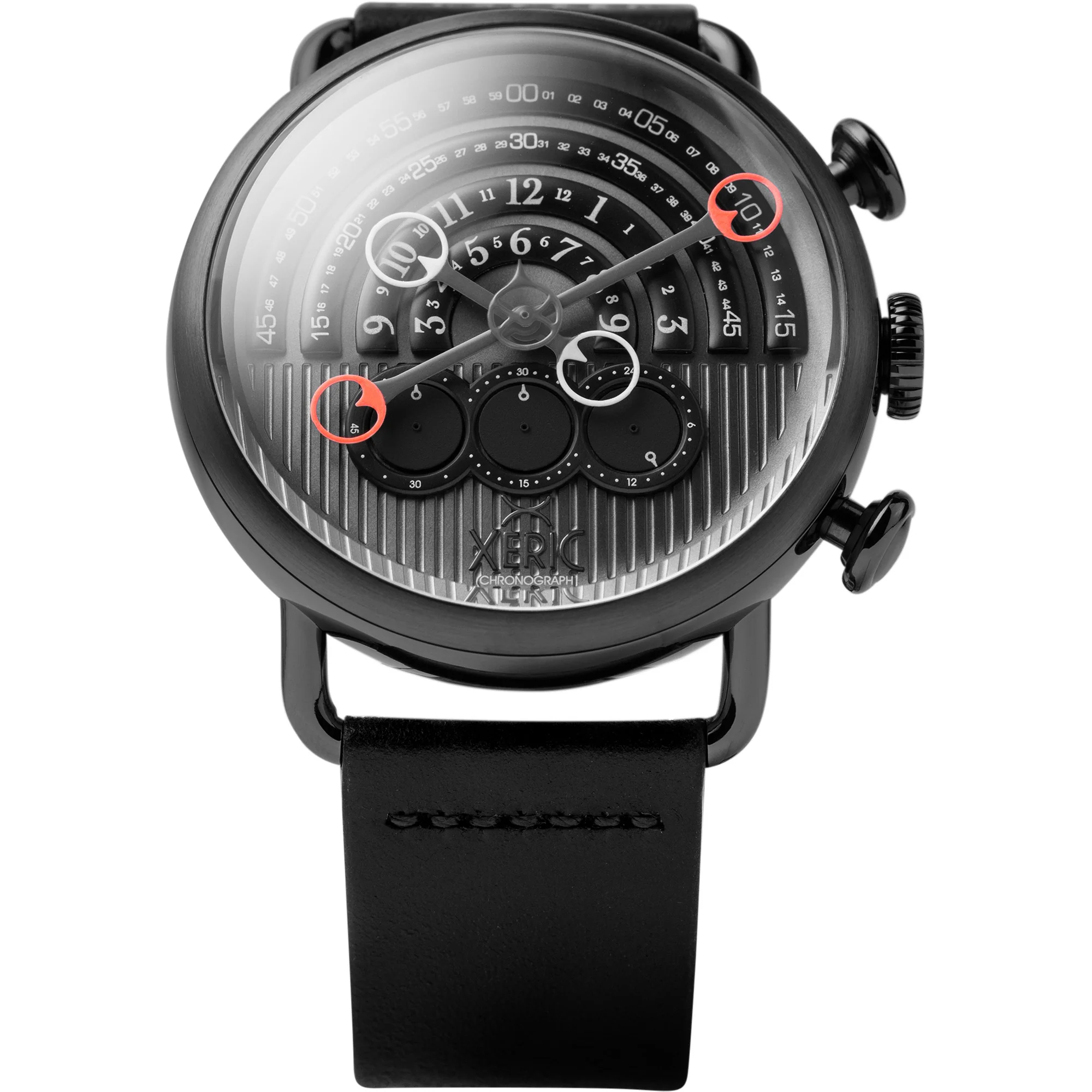 Xeric Halograph Chrono Sapphire Gunmetal Red