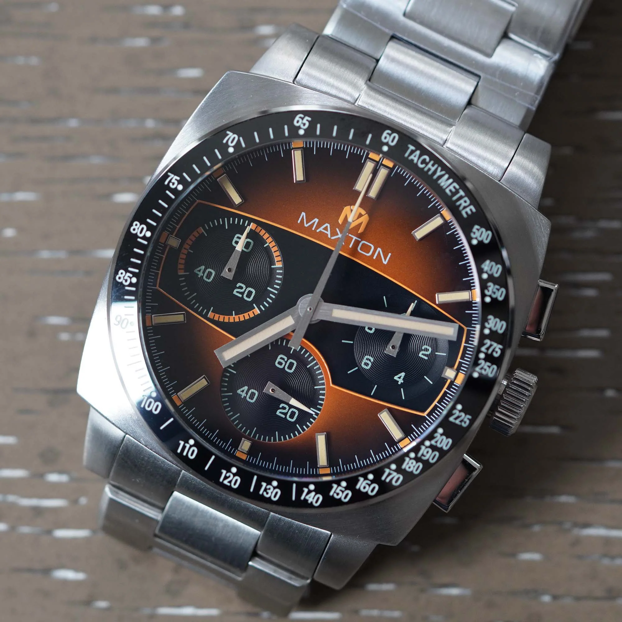McDowell Time Maxton V2 Men's Watch - Burnt Orange Dial