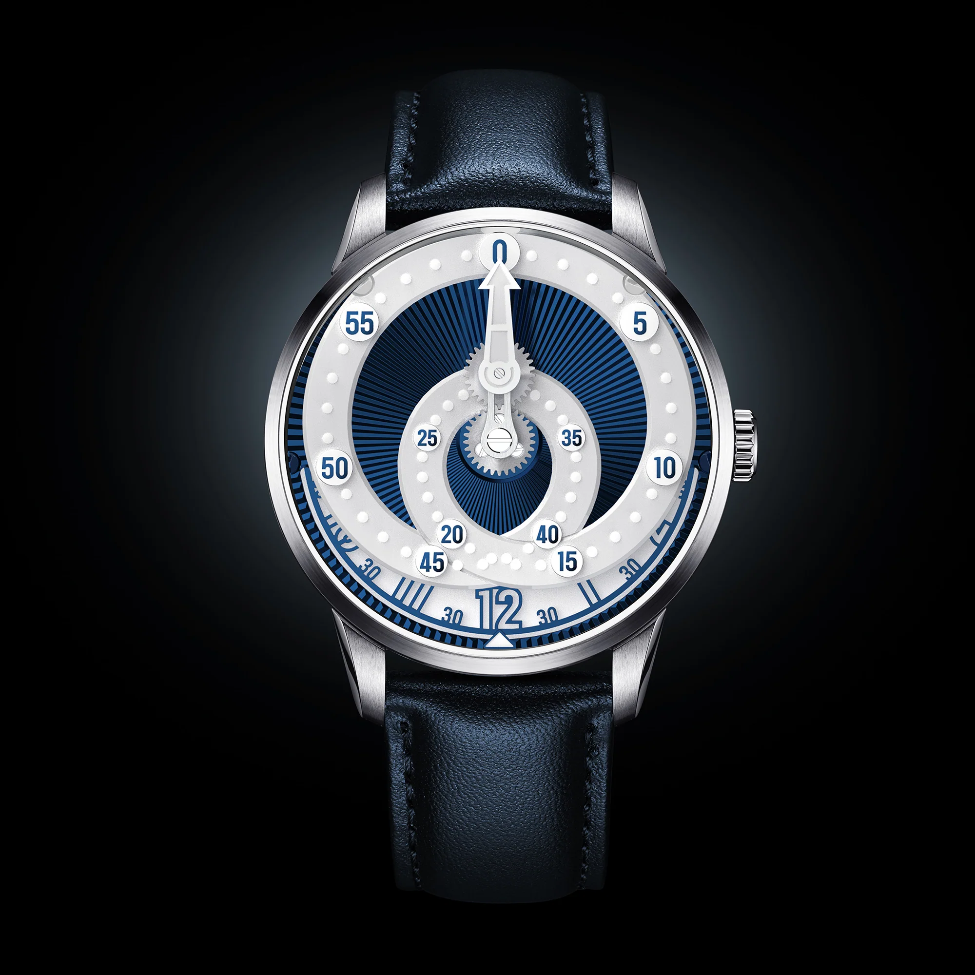Mandetbrote Navy Silver