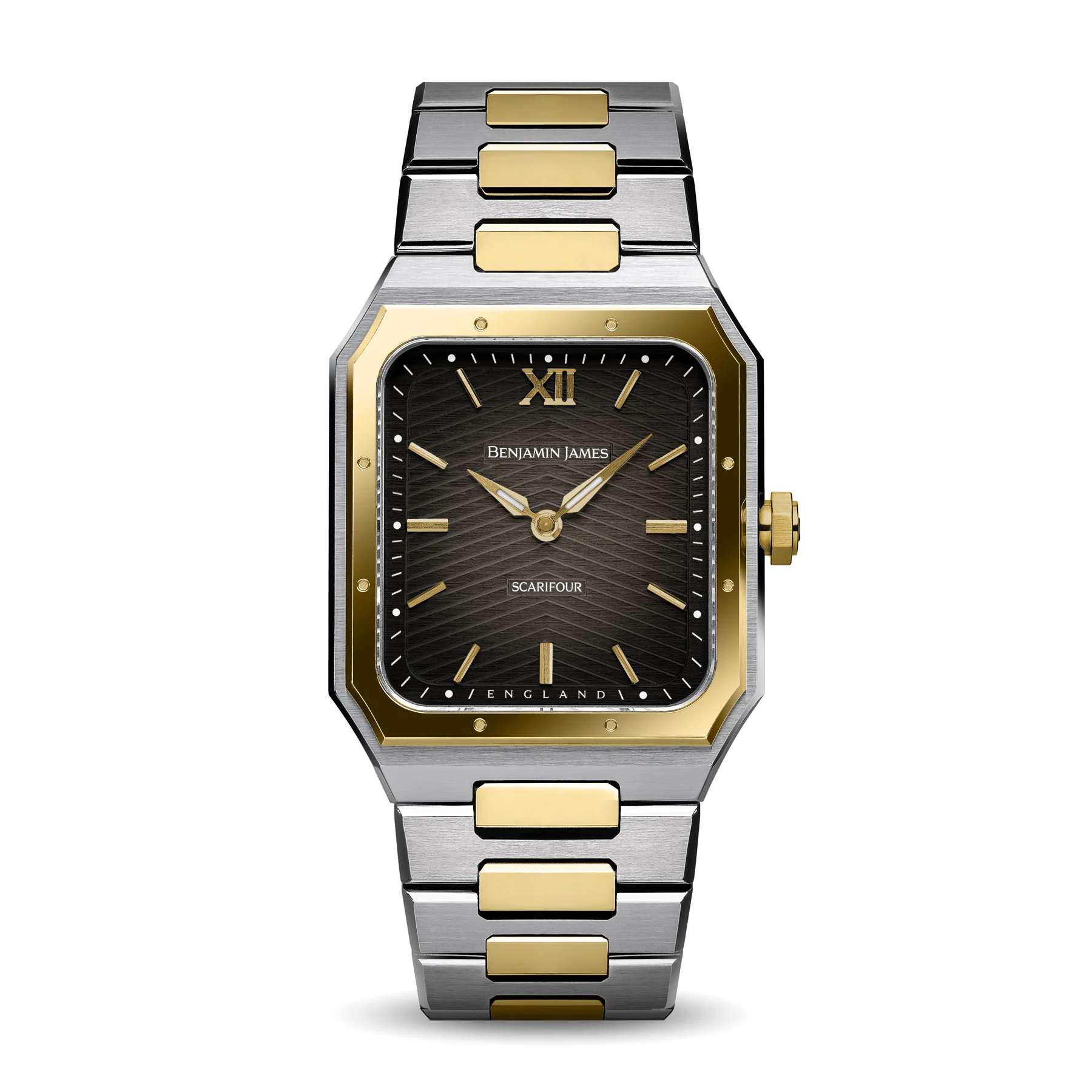 Benjamin James Watches Scarifour Classic - Two-Tone Smoked Black