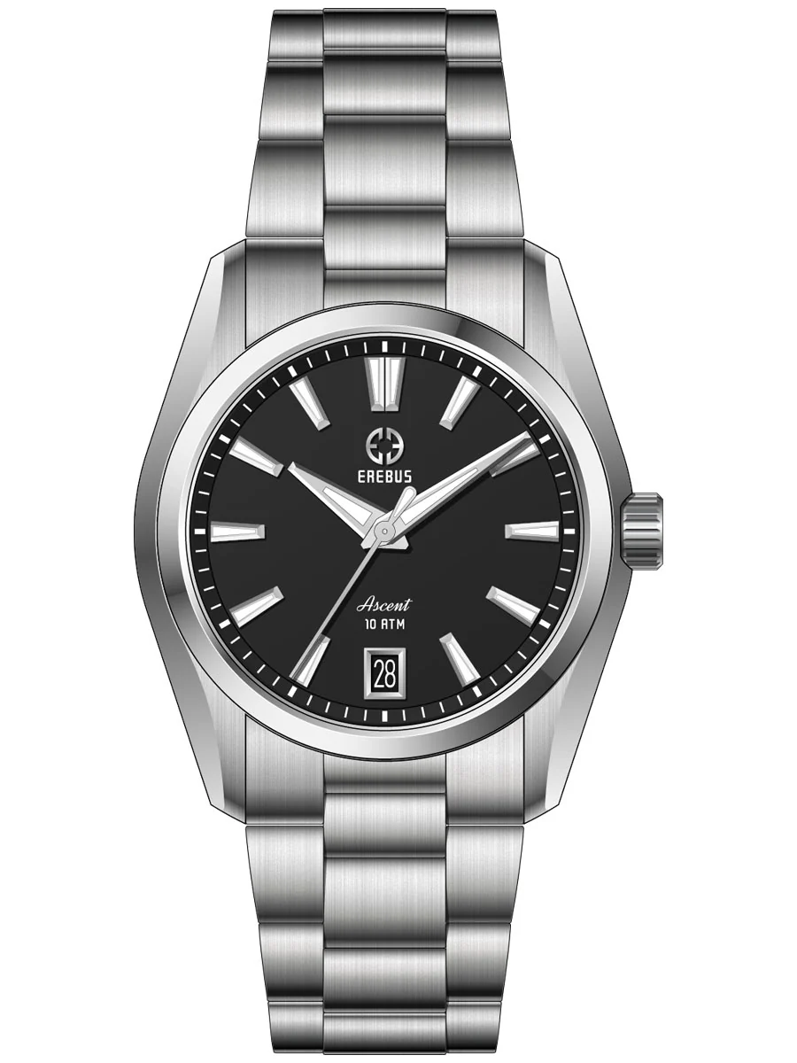 Erebus Watches ASCENT 36 Black Enamel