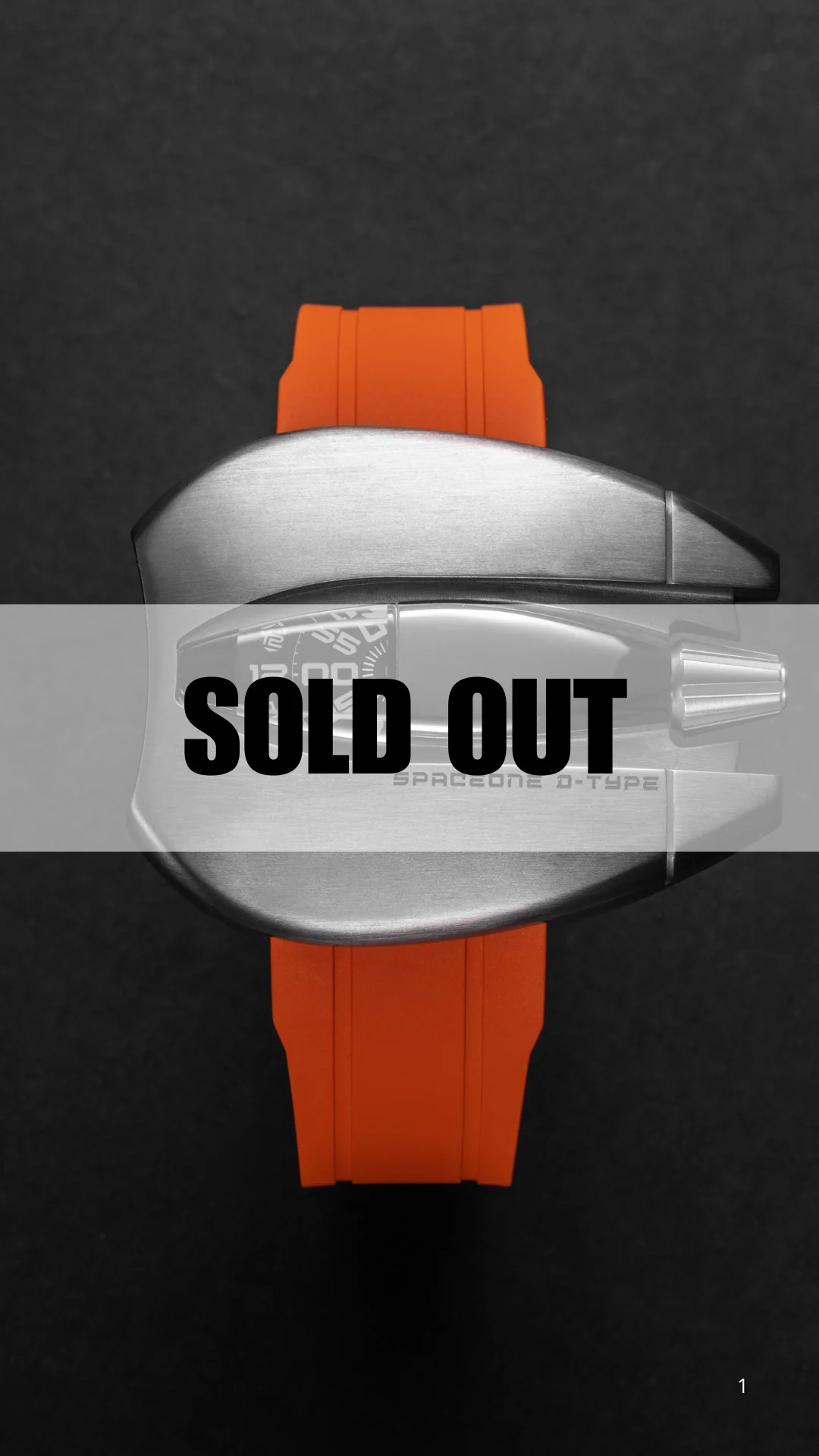 SpaceOne Destro Brushed Titanium Jumping hour (Left Handed)