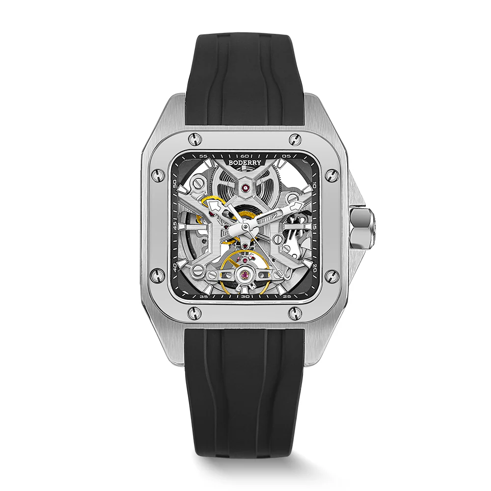 Boderry STORM - Square Automatic Titanium Watch | A10T-04