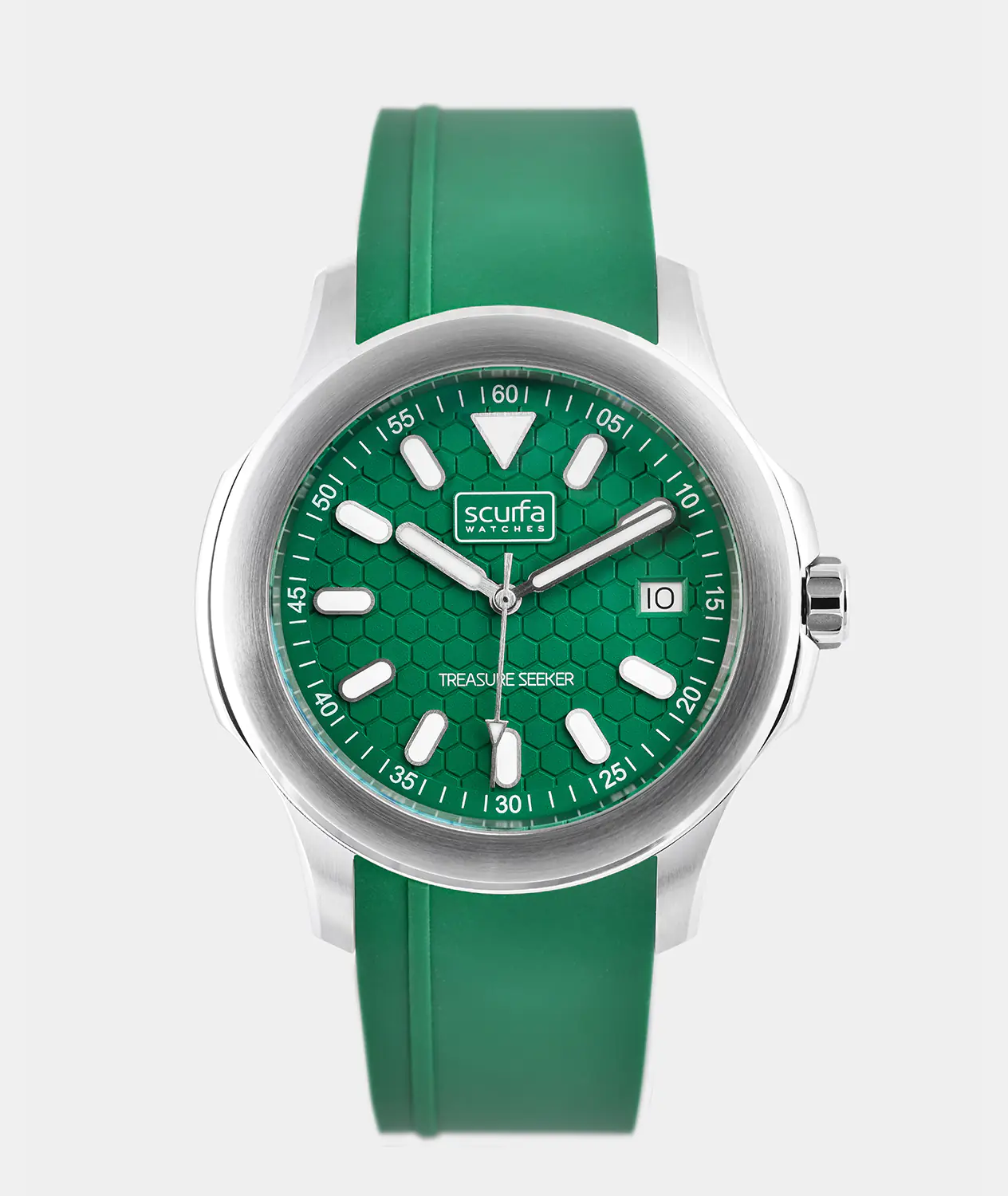 Scurfa Top Side Crew Stainless Steel Green Dial – Mens