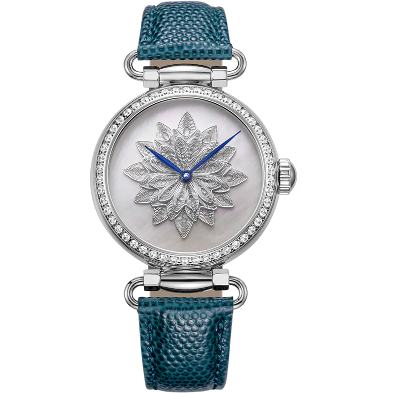 Sea-Gull Artisan ICH Series Silver Filigree Lady's Watch 39mm