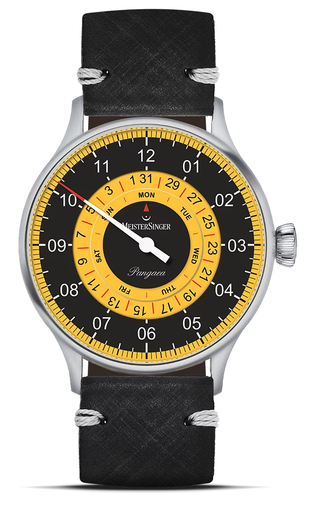 MeisterSinger Pangaea Day Date – Schwarz /Gelb
