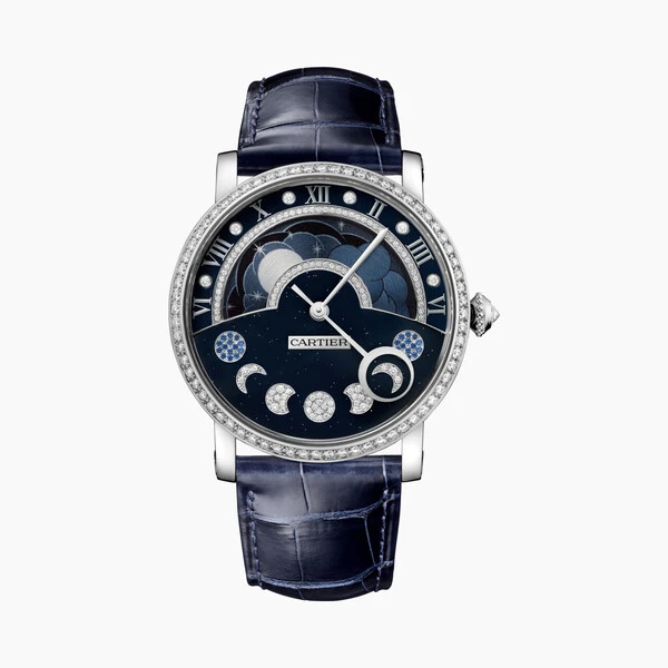Cartier Часы Rotonde de Cartier, указатель ««день/ночь», индикатор фазы Луны