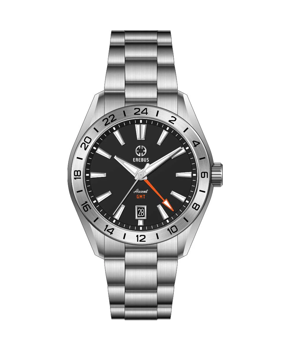 Erebus Watches ASCENT 40 GMT Black