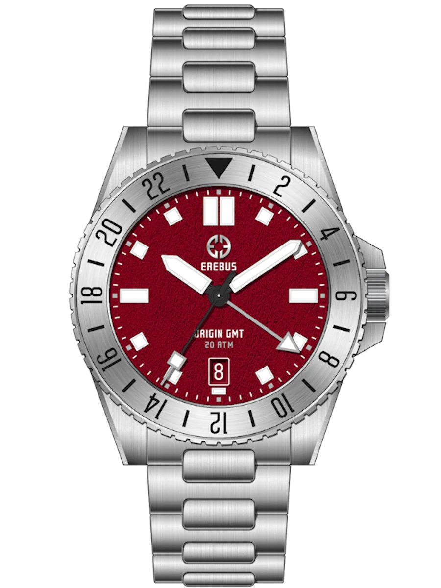 Erebus Watches ORIGIN GMT Classic Blood Red
