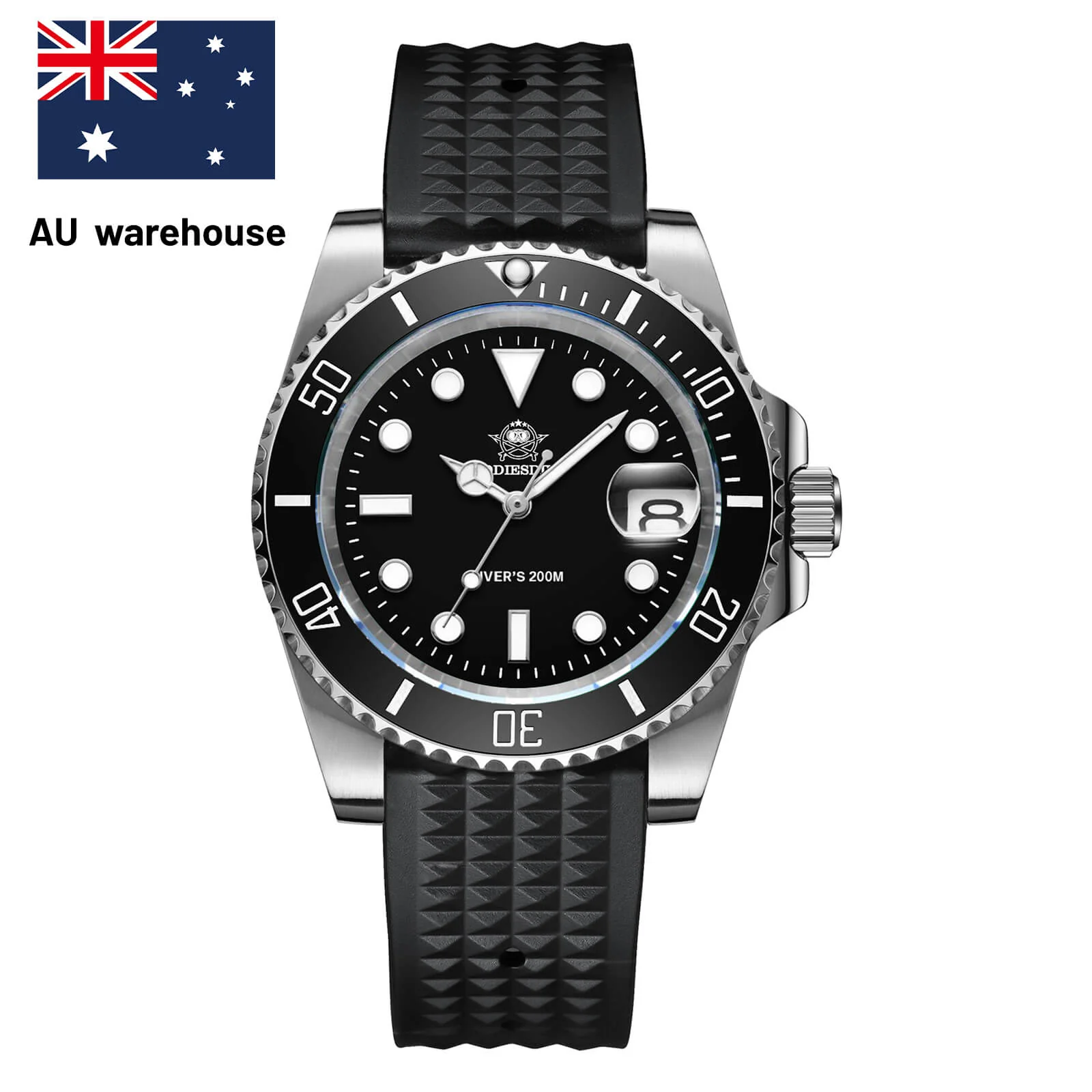 Addiesdive AU Warehouse -ADDIESDIVE Sub Quartz Watch Diver's 200M (H3QZ)