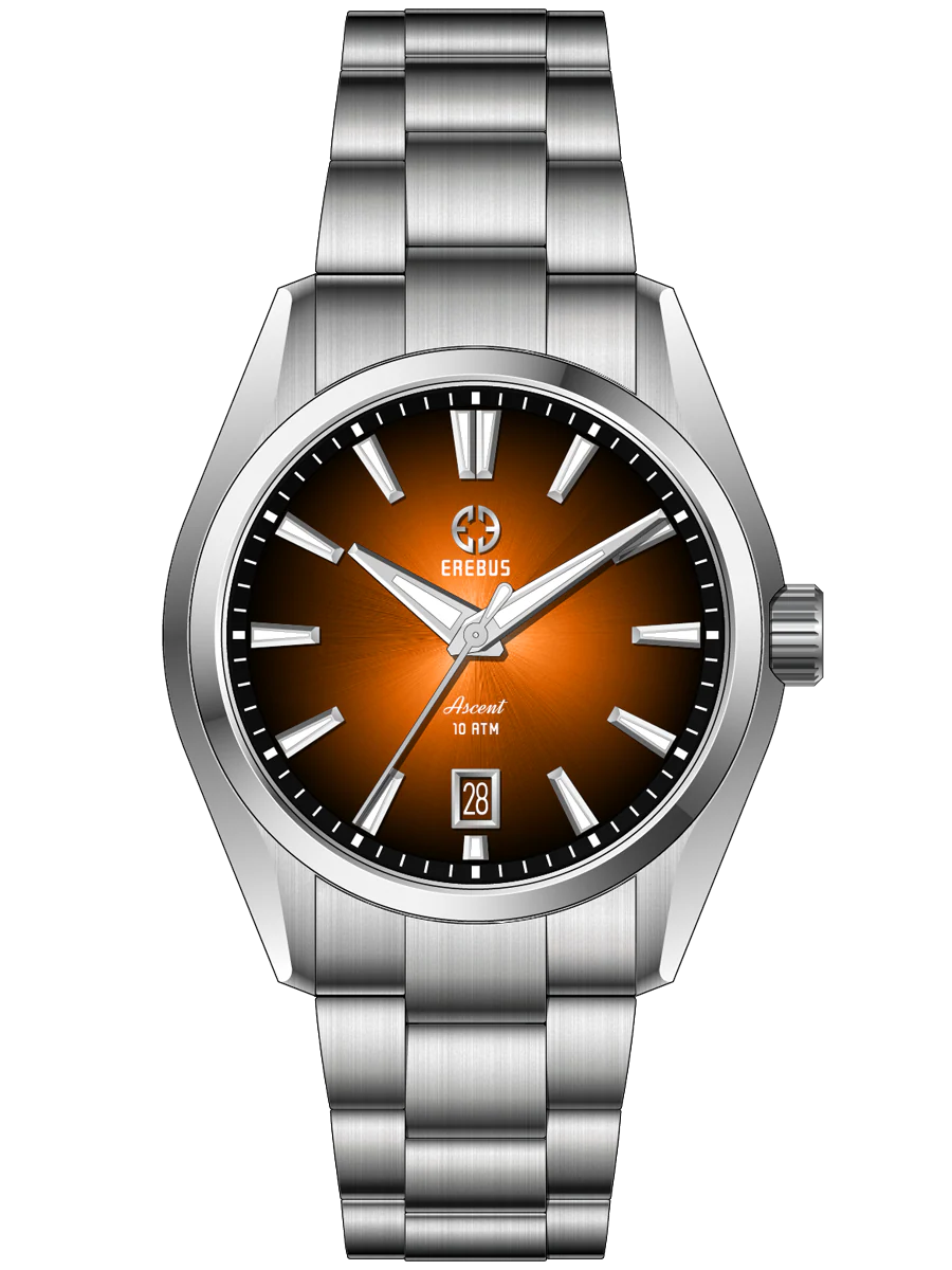 Erebus Watches ASCENT 39 Orange Fumé