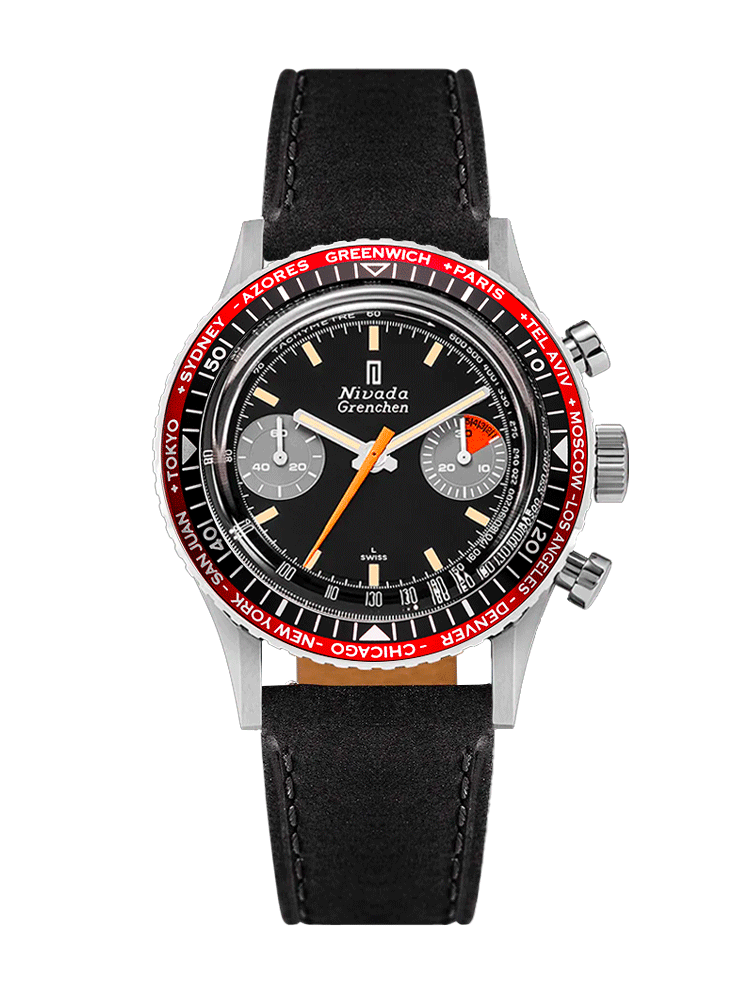 Nivada Grenchen Orange Boy "SL" INTER.BEZEL - Manual