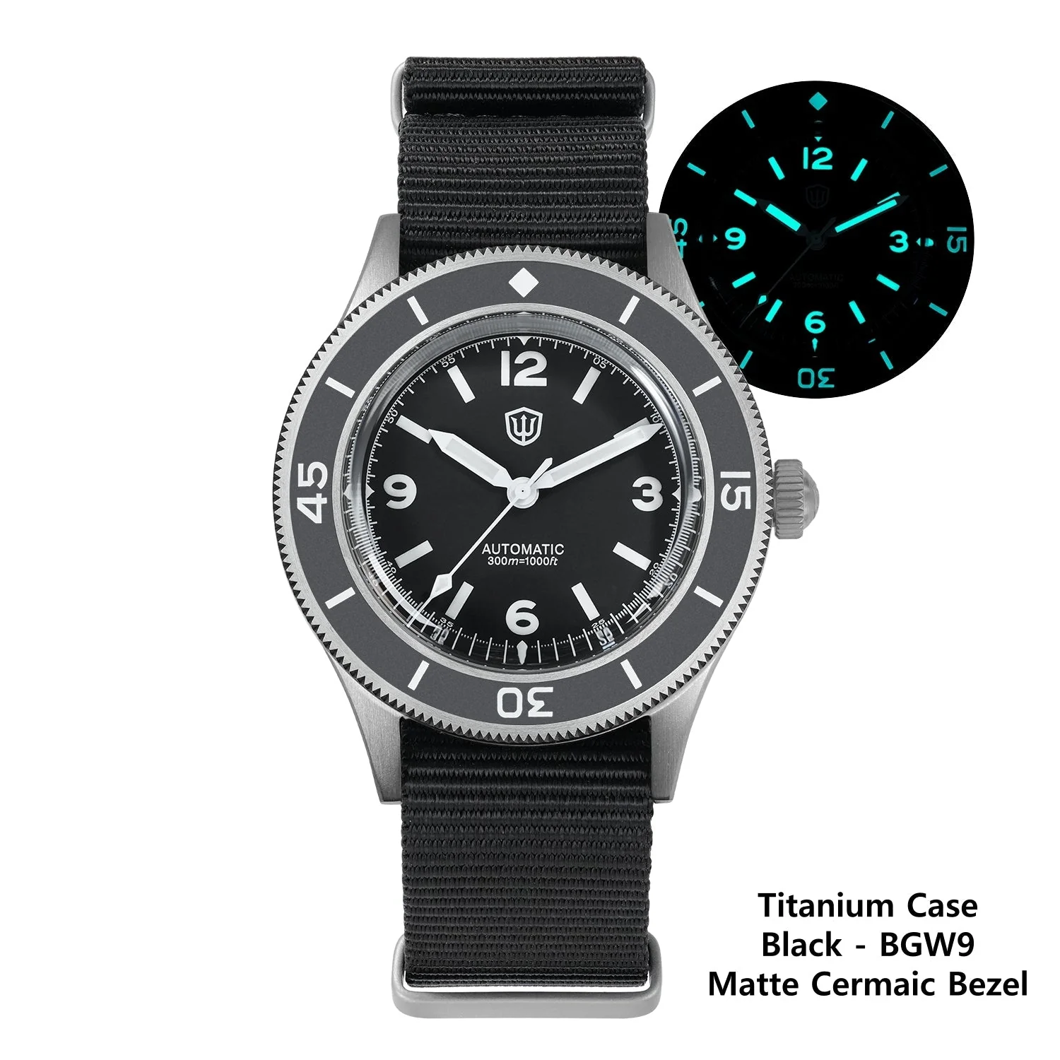 Thorn Watchdives WD50Ti Titanium 50-Fathoms NH35 Dive Watch