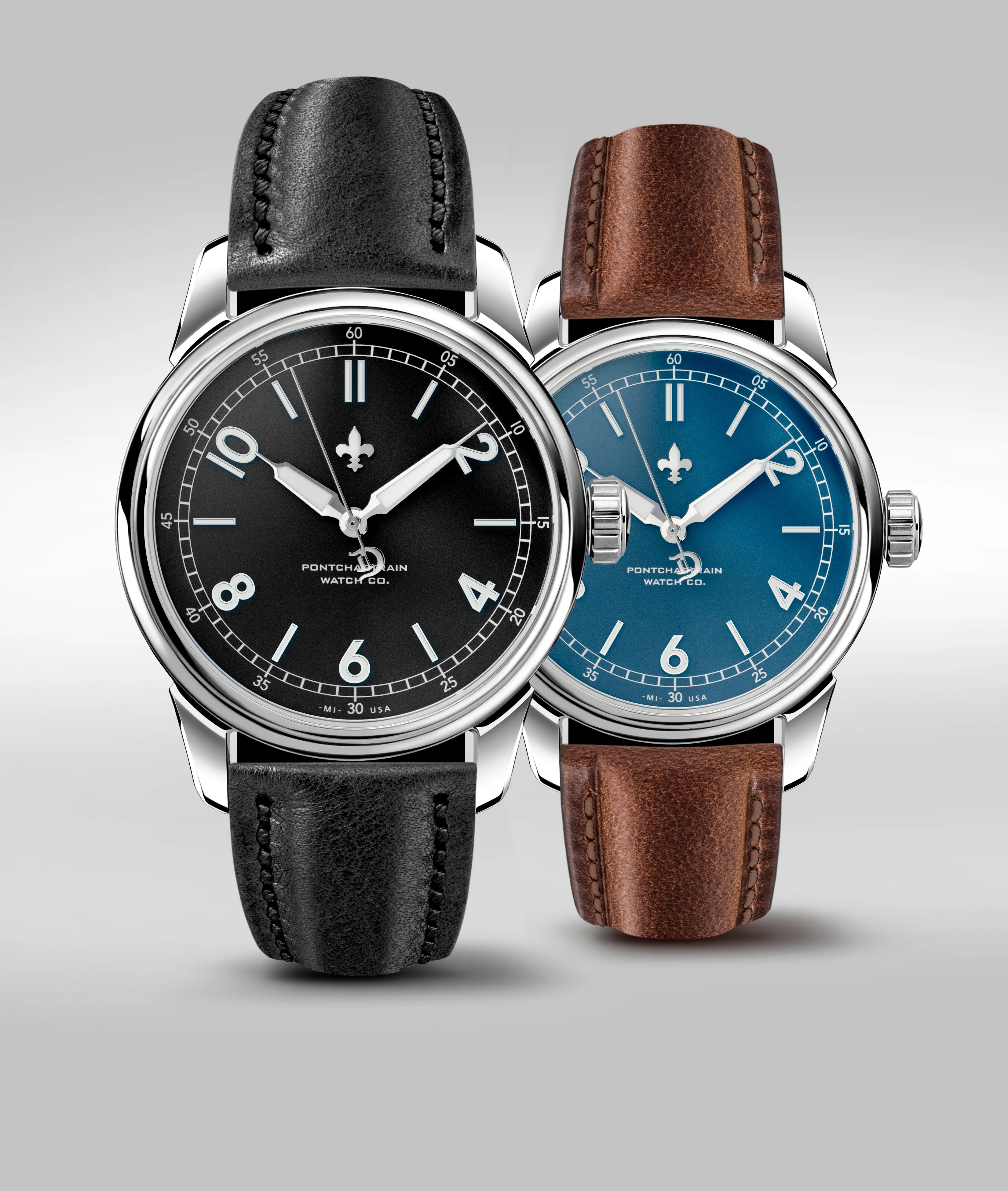 Detroit Watch Company 42mm Pontchartrain Watch Co. Edition Exhibition