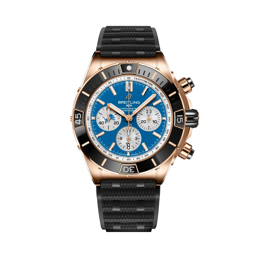 Breitling Super Chronomat B01 Chronograph 44 NFL Detroit Lions Edition