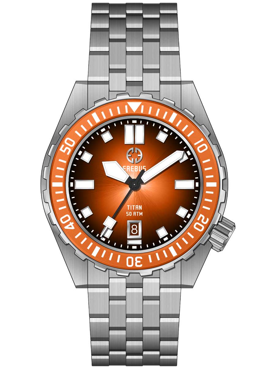 Erebus Watches TITAN Orange Fumé