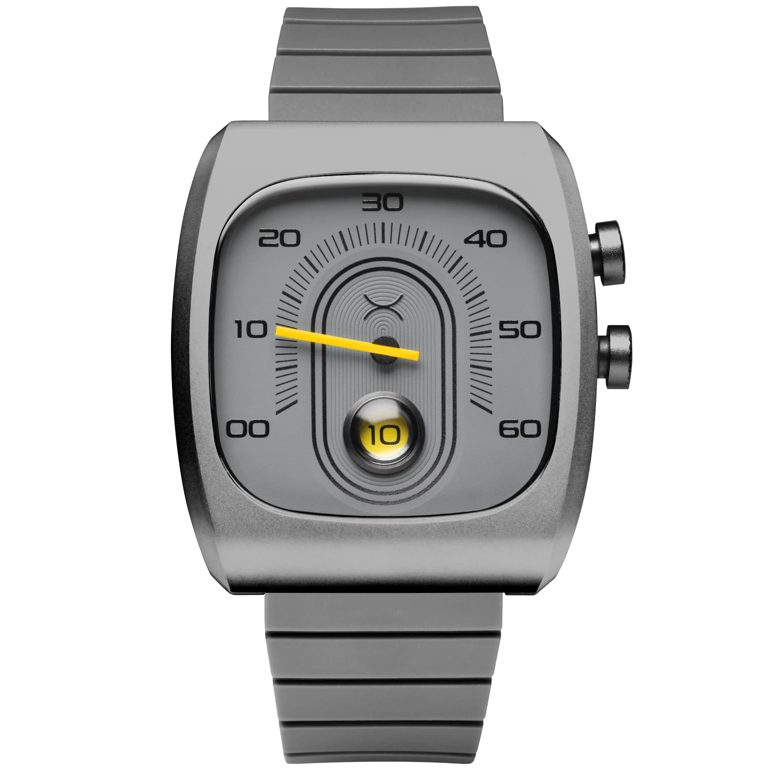 Xeric Retroscope Jump Hour Gray Yellow