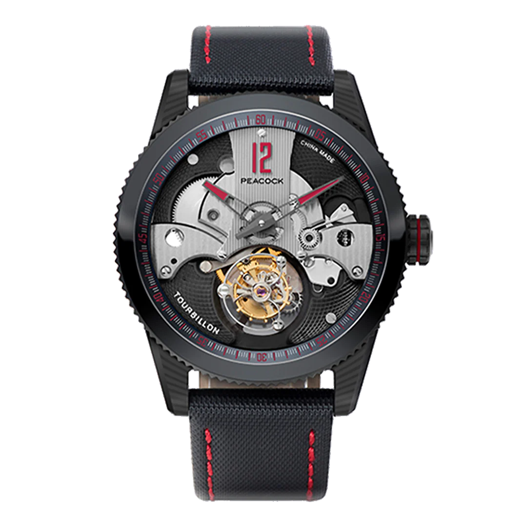 Peacock Peacock Pathfinder Carbon Fire Tourbillon Watch