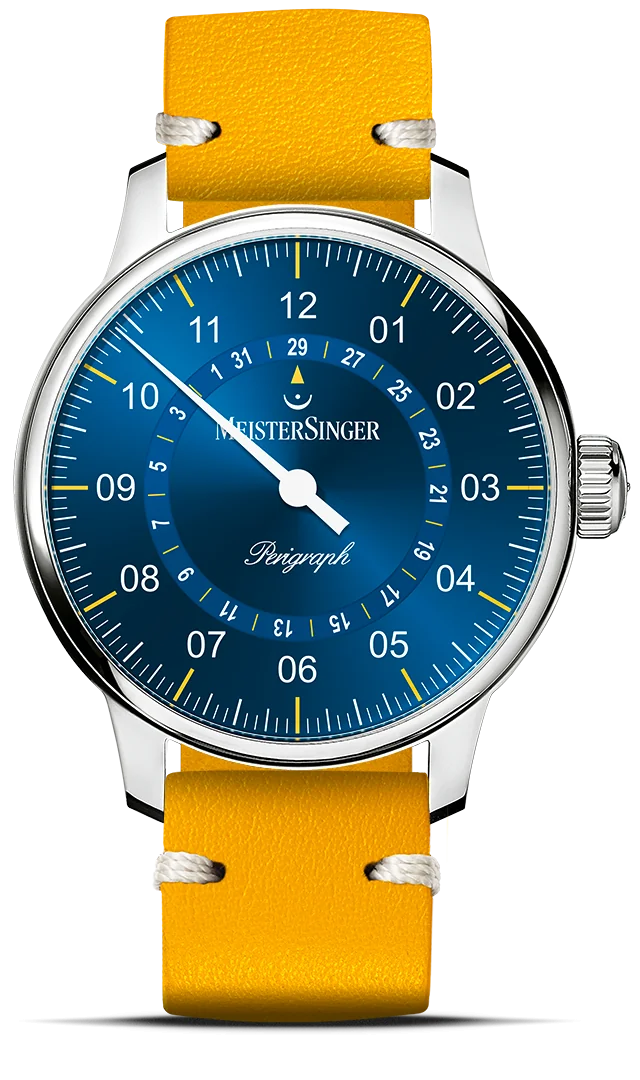 MeisterSinger Perigraph – Mittelblau/Gelb