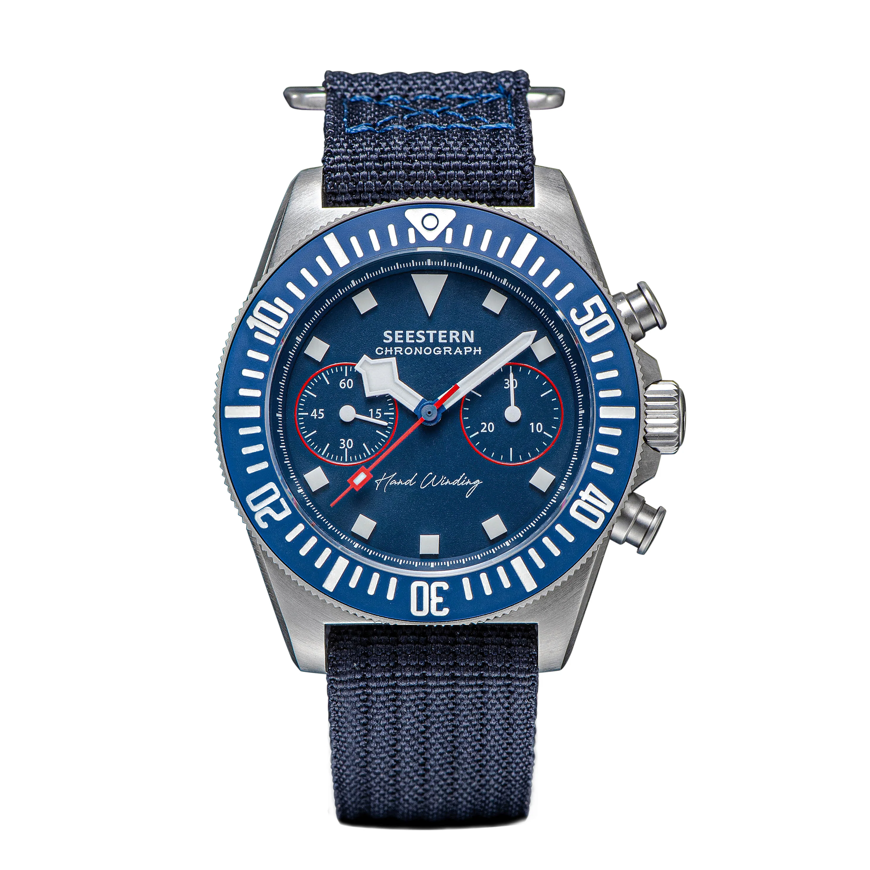 Sugess Seestern Chrono S445 Chronograph Blue Dial ST19 Movement