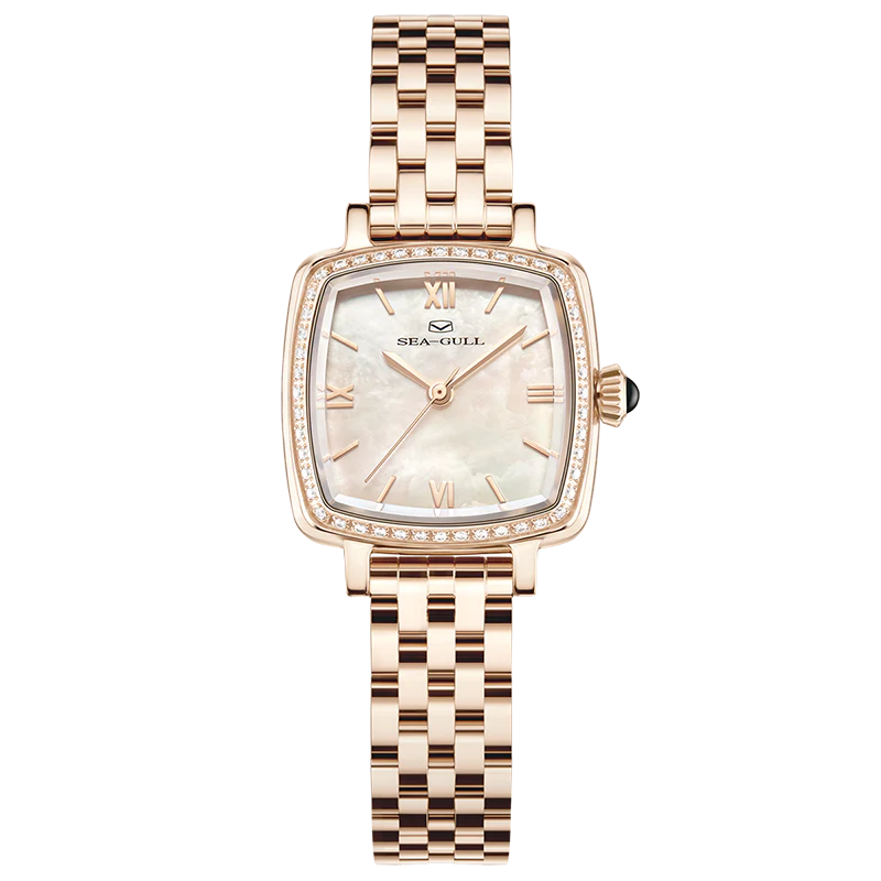 Sea-Gull Lady's Series Mother-of-Pearl Dial Lady's Cube Watch 25mm