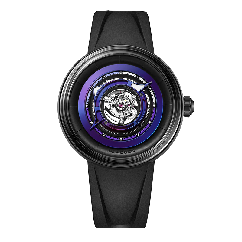 Peacock Peacock Black Hole Central Tourbillon Watch– Event Horizon Edition
