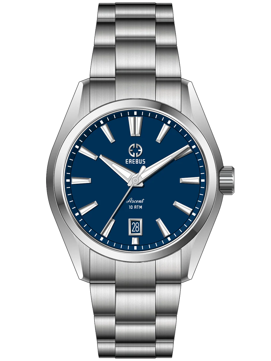Erebus Watches ASCENT 39 Blue Enamel