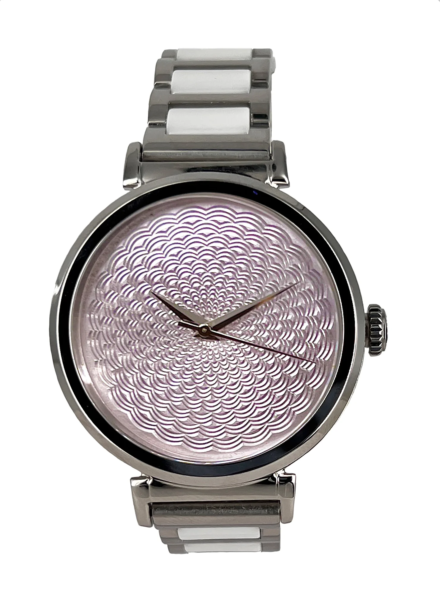 Celeste Watch Company Hand Turned Enamel Guilloché - Rose Bud by Rebecca Montgomery - 38mm Swiss Automatic