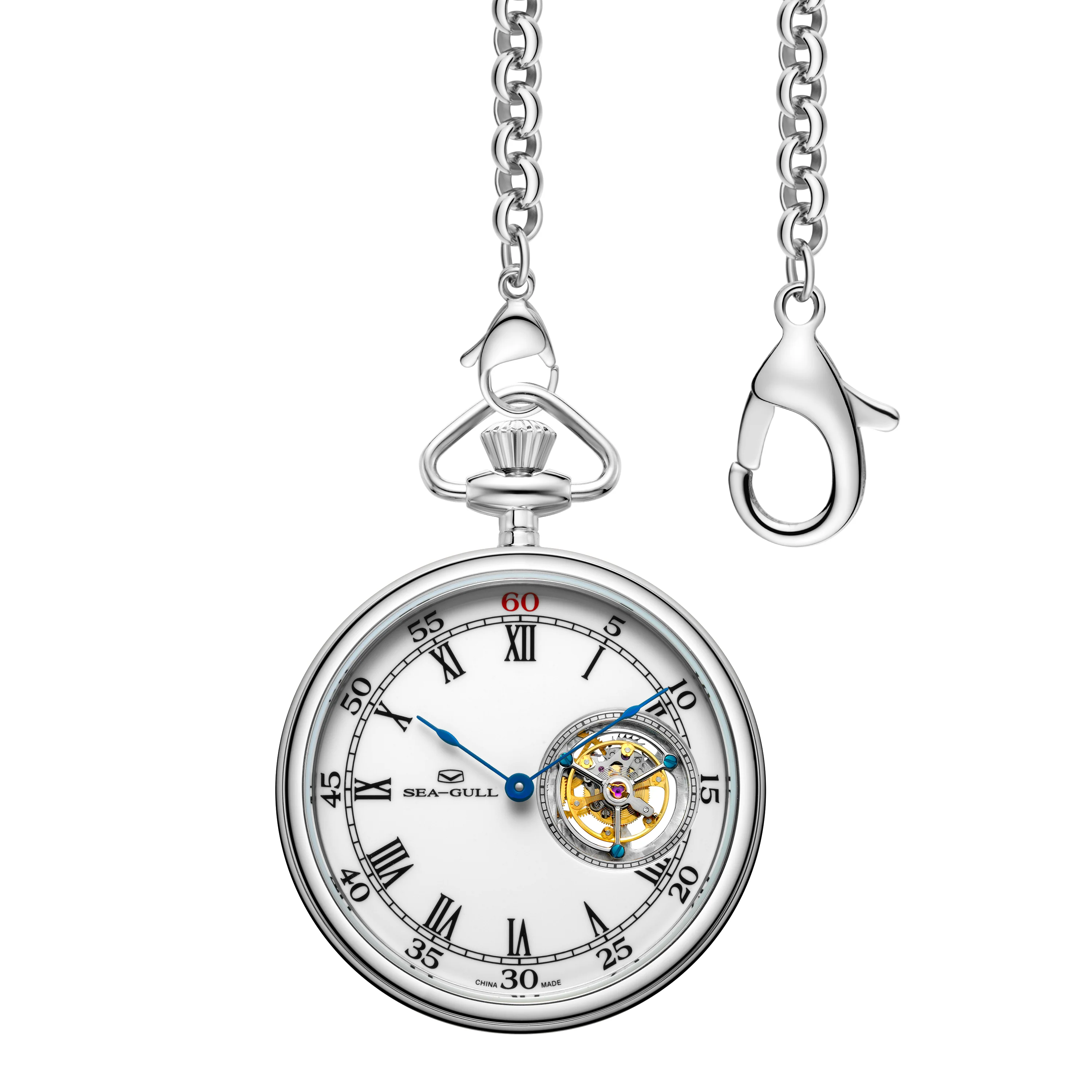 Sea-Gull Tourbillon Roman Numerals Pocket Watch 47mm