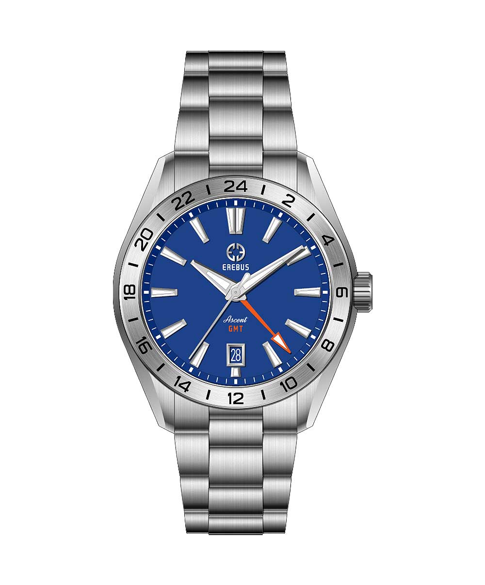 Erebus Watches ASCENT 40 GMT Blue