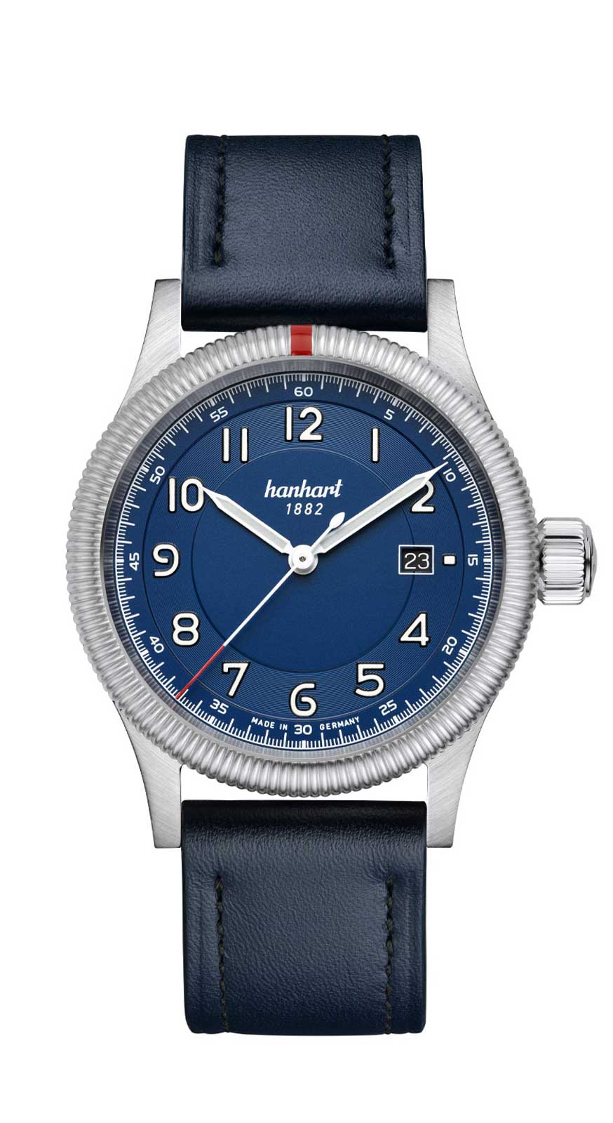 Hanhart PIONEER One blau, 42 mm