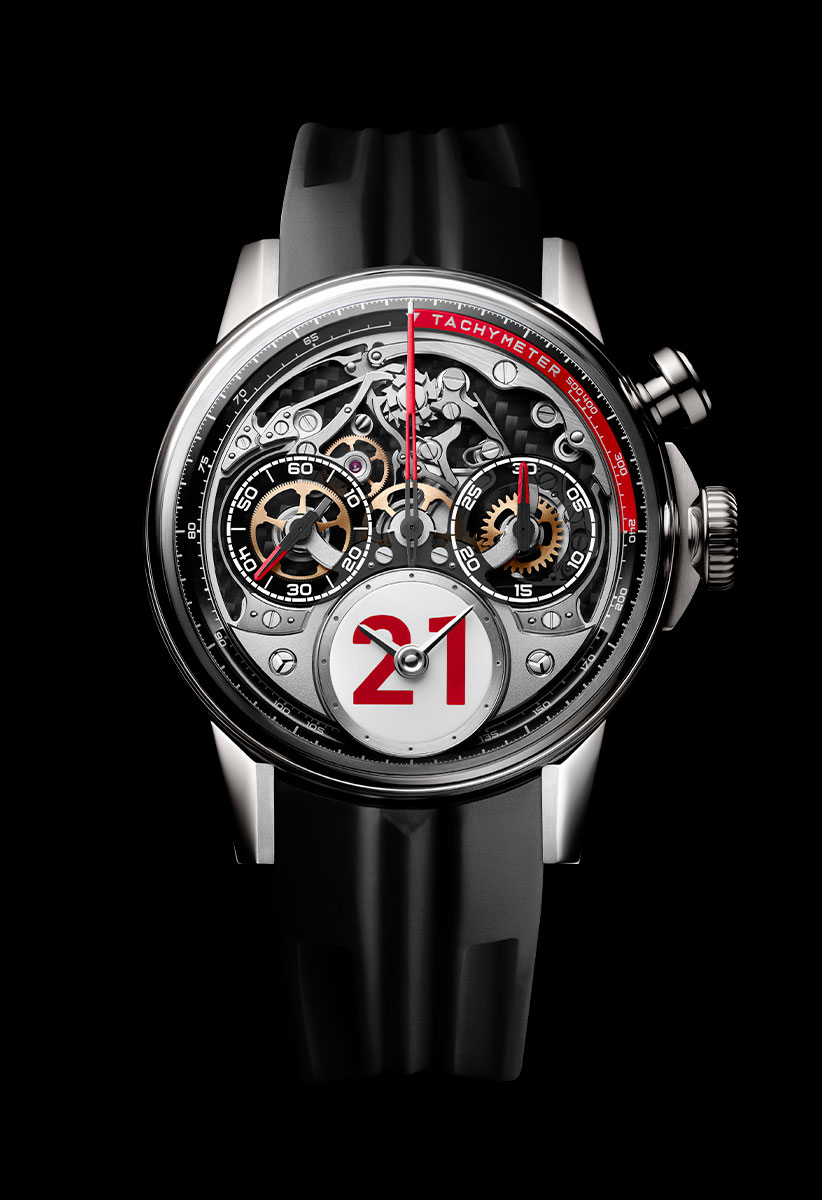 Louis Moinet Time to Race Silver Winner LM-96.20.8A