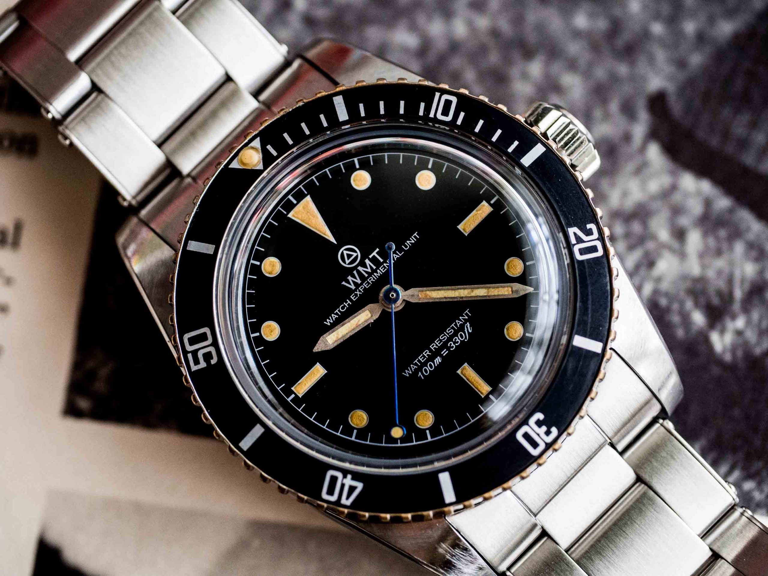 WMT Watches Sea Diver – Black Gilt Dial (Aged Edition)