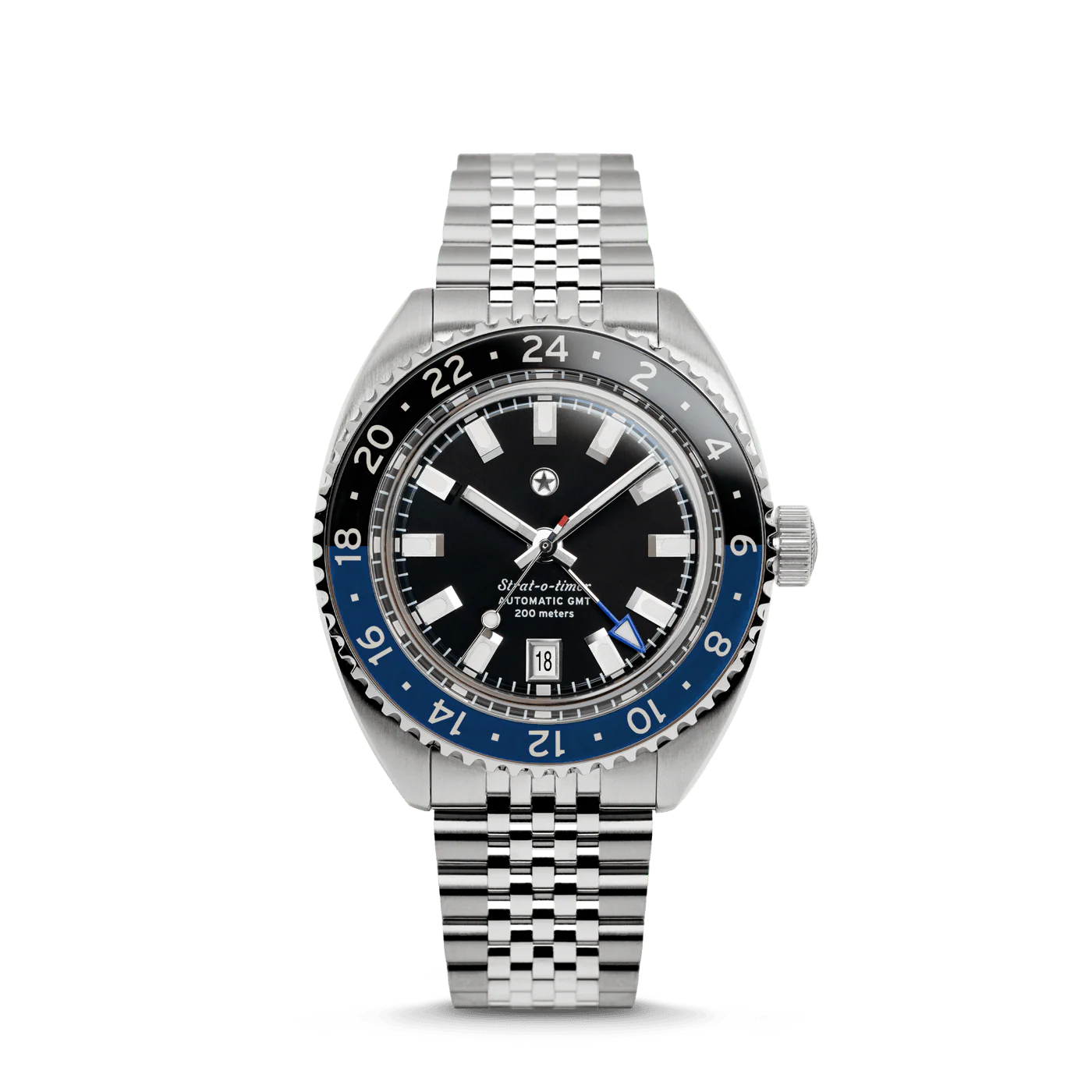 Jack Mason Strat-o-timer GMT: Dark Night (Sapphire Bezel)