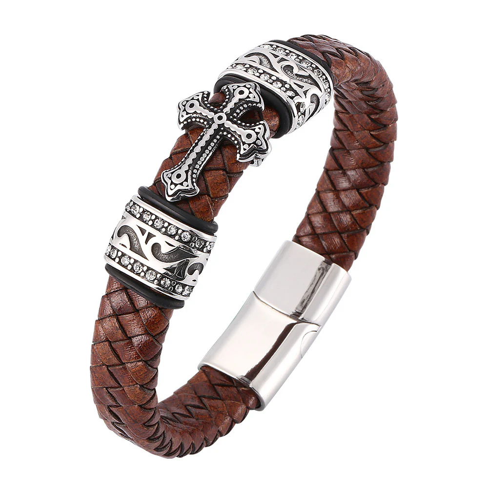 Egard Watch Company Christ my savior brown