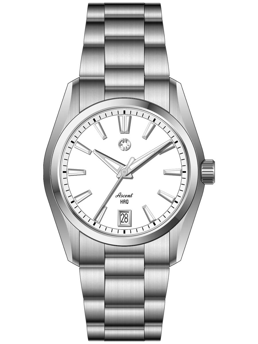 Erebus Watches ASCENT HAQ 36 White Enamel