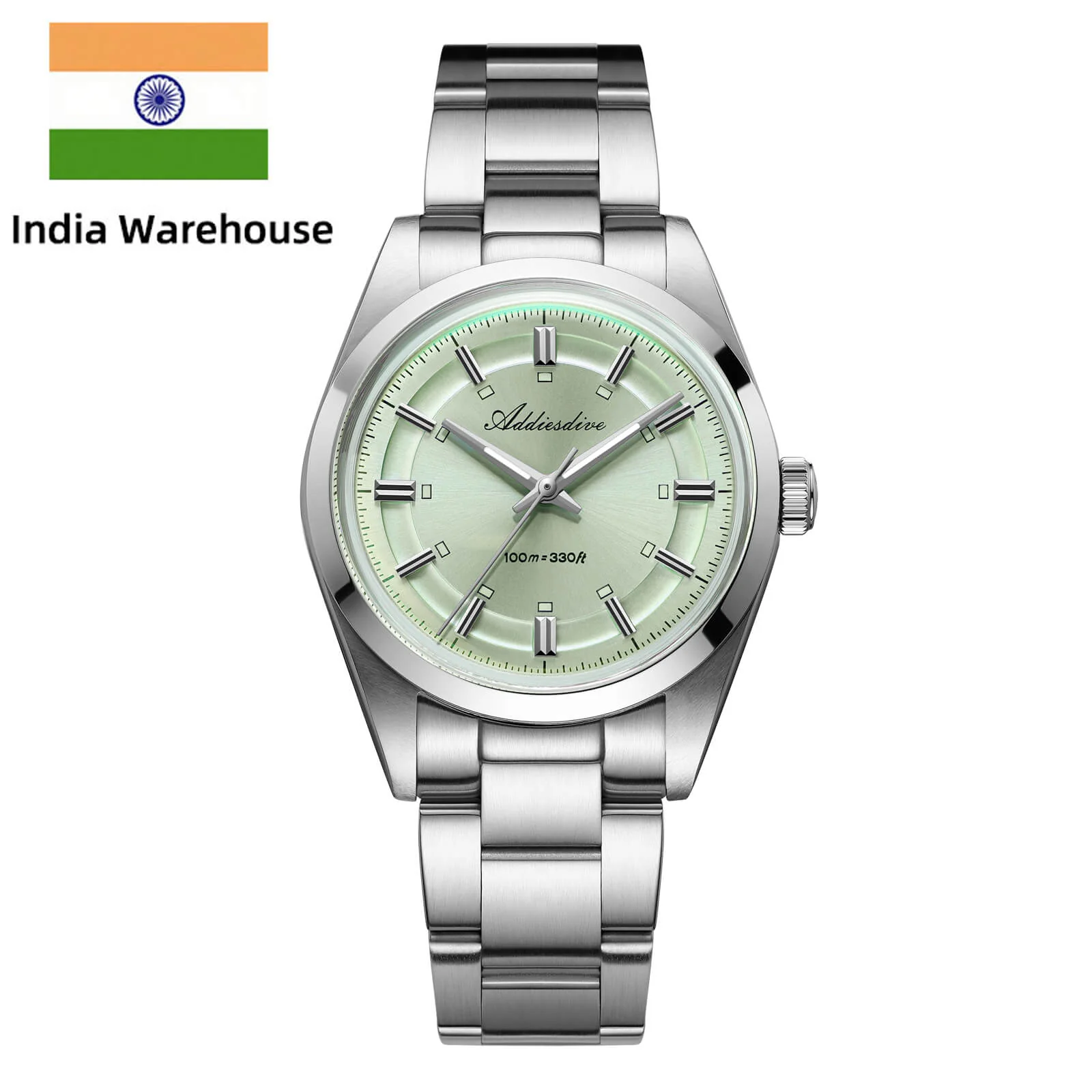 Addiesdive ★India Warehouse★Addiesdive 36mm VH31 Explorer Style Watch AD2515