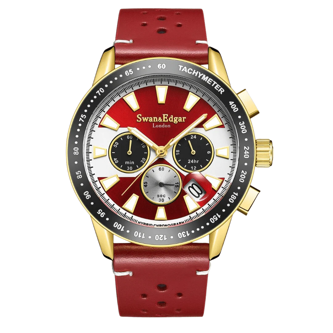 Swan & Edgar Mechanical Quartz Racer Automatic - Gold