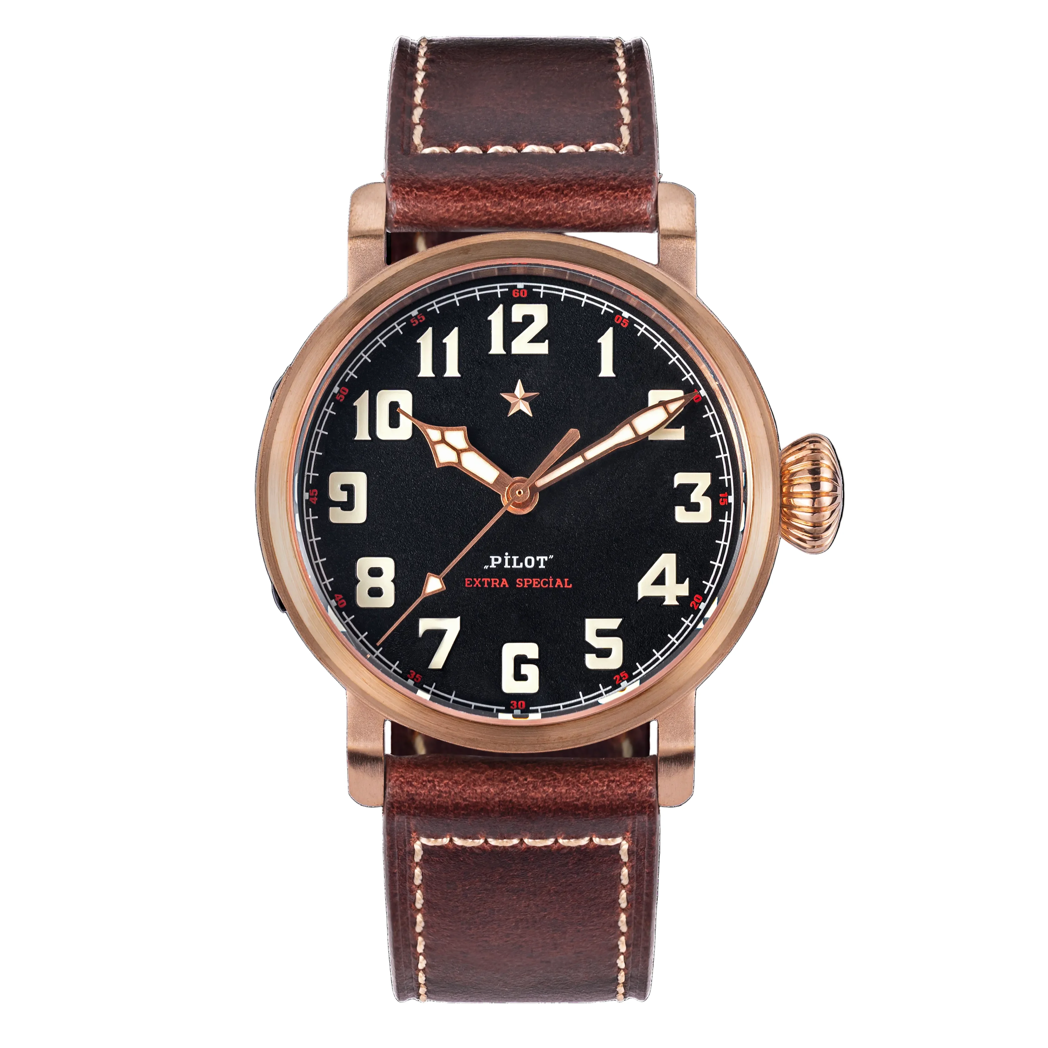 Sugess Pilot Master S408 Black Dial ST2130 Automatic Movement CUSN8 BRONZE