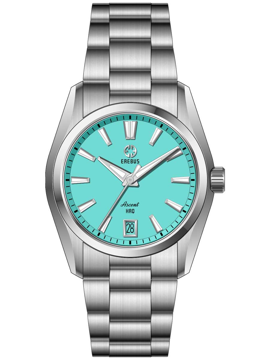 Erebus Watches ASCENT HAQ 36 Duck Egg Blue Enamel
