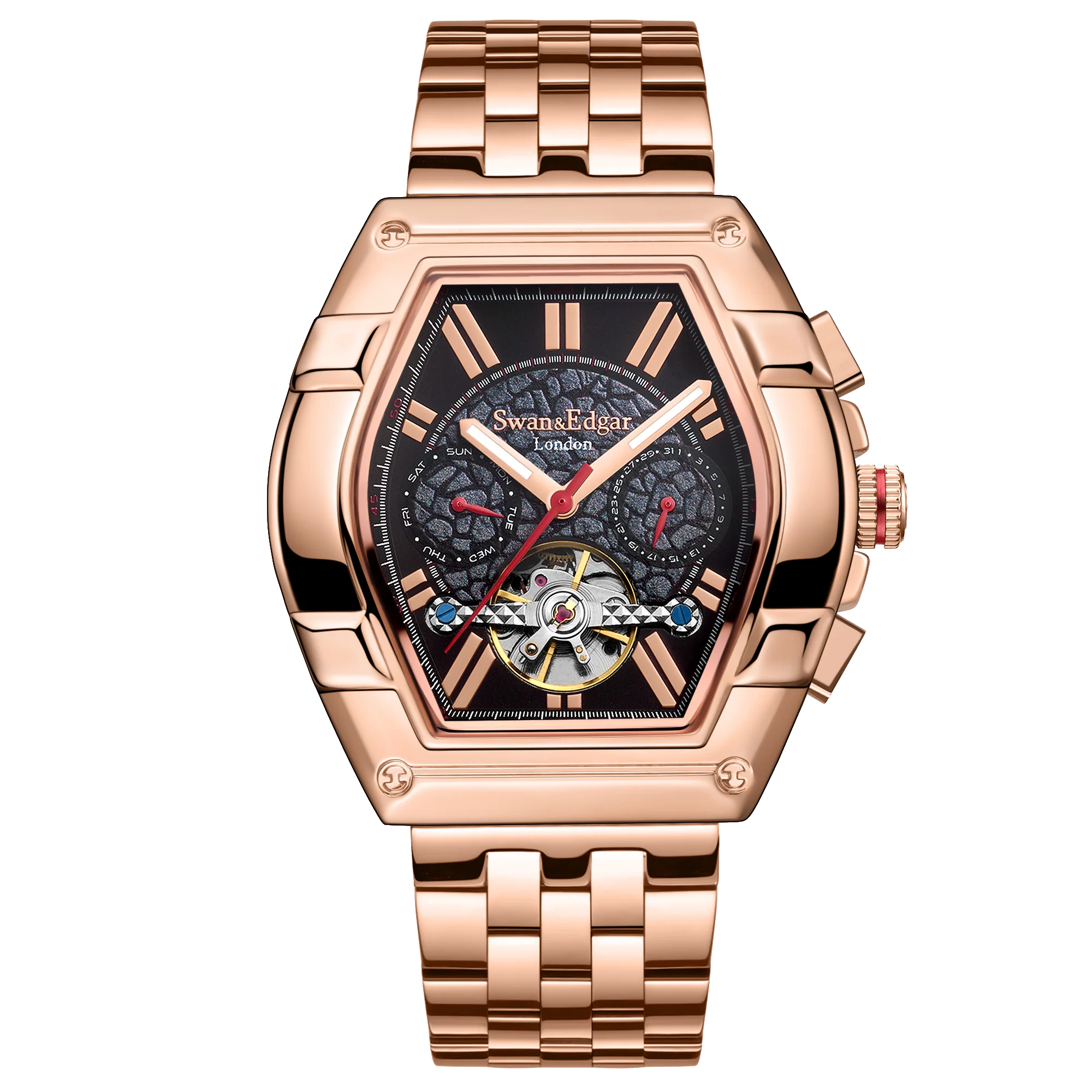 Swan & Edgar Knight Exhibition Automatic- Rose Black
